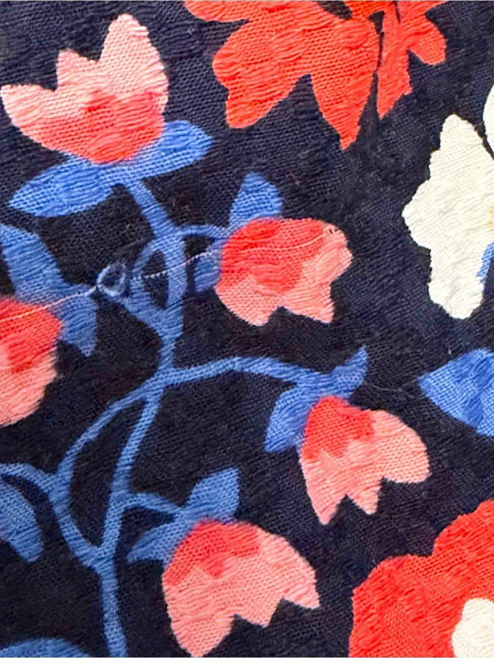 Kate Spade New York Floral Sheath Dress Size 14 Sleeveless Navy